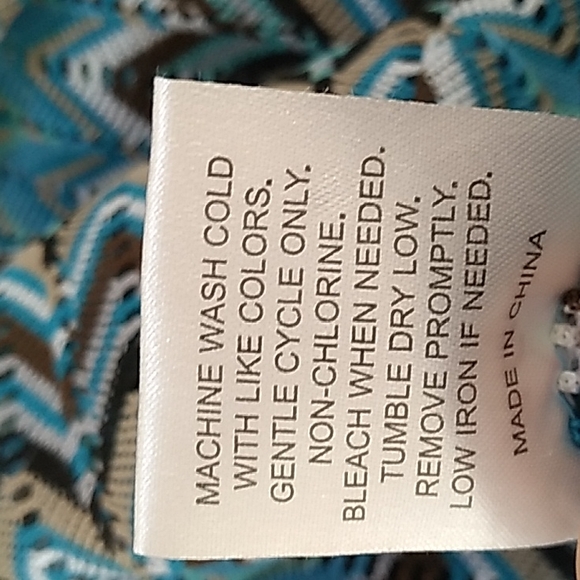 Alexa & Stella Multicolor Bell Sleeve Dress. Size Large NWOT - Picture 11 of 12